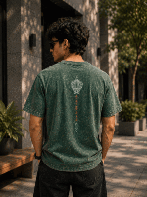Acidwash Oversized T-Shirt (Hanuman)