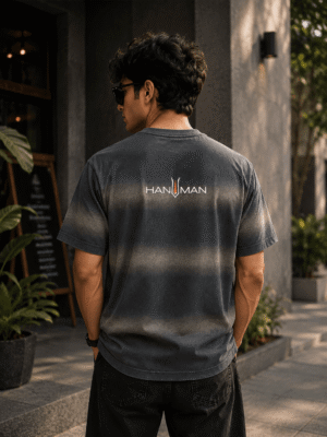 Acidwash Lava Sprayed Oversize T-Shirt (Hanuman)