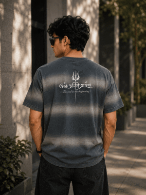 Acidwash Lava Sprayed Oversize T-Shirt (Shiv)